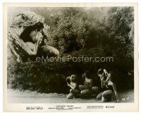 9j711 UNTAMED WOMEN 8x10 still R57 great fx image of dinosaur attacking sexy savage cave babe!