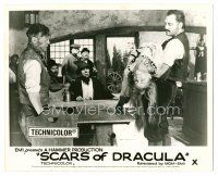 9j595 SCARS OF DRACULA English FOH LC '70 Hammer horror, big man brings unconscious girl into pub!
