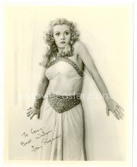 9k070 JEAN ROGERS signed 8x10 REPRO still '80s scared close up as Dale Arden from Flash Gordon!