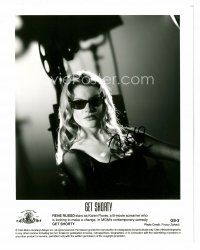 9k090 RENE RUSSO signed 8x10 REPRO still '00s sexy close portrait in shades from Get Shorty!