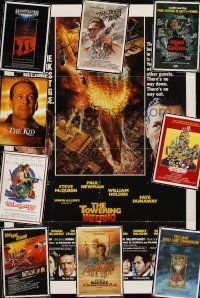 9k003 LOT OF 63 FOLDED ONE-SHEETS '59 - '00 Towering Inferno, Halloween 3, Dogs of War & more!