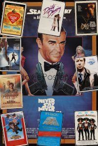 9k042 LOT OF 10 UNFOLDED ONE-SHEETS '74 - '07 Never Say Never Again, Dirty Dancing, Star Wars R79