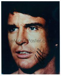 9k102 WARREN BEATTY signed color 8x10 REPRO still '02 young super c/u from Heaven Can Wait!