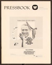 9k281 DROWNING POOL pressbook '75 cool image of Paul Newman as private eye Lew Harper!