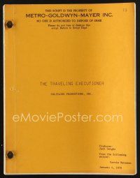 9k245 TRAVELING EXECUTIONER revised draft script January 6, 1970, screenplay by Garrie Bateson!