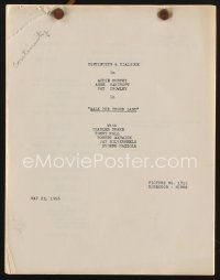 9k250 WALK THE PROUD LAND continuity & dialogue script May 23, 1956, screenplay by Doud & Sher!
