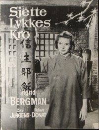 9k174 INN OF THE SIXTH HAPPINESS Danish program '60 Ingrid Bergman, Curt Jurgens, Donat, different