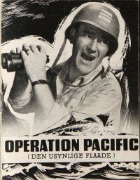 9k190 OPERATION PACIFIC Danish program '51 different images of sailor John Wayne & Patricia Neal!