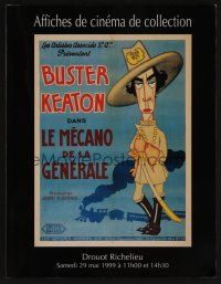 9m482 AFFICHES DE CINEMA DE COLLECTION 05/29/99 auction catalog '99 French, Buster Keaton!