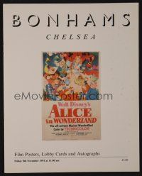 9m338 BONHAMS CHELSEA FILM POSTERS, LOBBY CARDS & AUTOGRAPHS 11/08/91 auction catalog '90