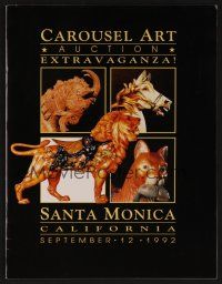9m353 CAROUSEL ART AUCTION EXTRAVAGANZA 09/12/92 auction catalog '92