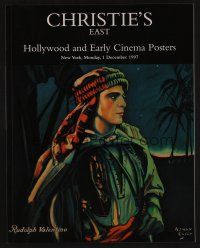 9m445 CHRISTIE'S EAST HOLLYWOOD & EARLY CINEMA POSTERS 12/01/97 auction catalog '97 Valentino!