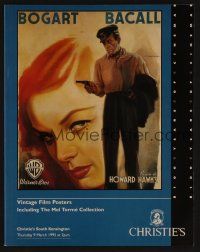9m402 CHRISTIE'S VINTAGE FILM POSTERS 03/09/95 auction catalog '95 Lauren Bacall & Bogart!