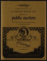 9m279 MGM - DAVID WEISZ CO. AUCTION 05/03/70 auction catalog '70 tons of furniture & props!