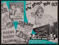 9m341 HOLLYWOOD POSTER ART AUCTION 12/07/91 auction catalog '91