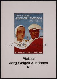 9m464 PLAKATE JORG WEIGELT AUKTIONEN 43 10/15/98 auction catalog '98