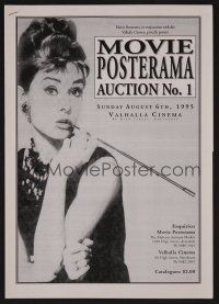 9m412 MOVIE POSTERAMA AUCTION NO. 1 08/06/95 auction catalog '95 classic Audrey Hepburn image!