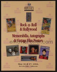 9m368 ROCK-N-ROLL & HOLLYWOOD MEMORABILIA, AUTOGRAPHS & VINTAGE FILM POSTERS 05/16/93