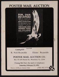 9m327 R. NEIL REYNOLDS POSTER AUCTION 02/23/91 auction catalog '91