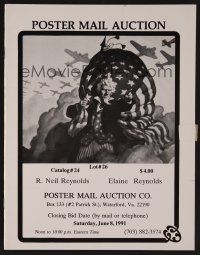 9m333 R. NEIL REYNOLDS POSTER AUCTION 06/08/91 auction catalog '91