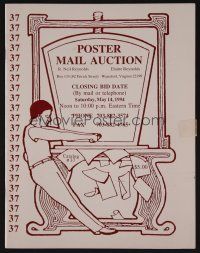 9m387 R. NEIL REYNOLDS POSTER AUCTION 05/14/94 auction catalog '94 travel, war & movie posters!