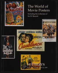 9m477 SOTHEBY'S THE WORLD OF MOVIE POSTERS 04/16/99 auction catalog '99 Casablanca, Moon Over Miami