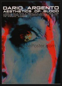 9m631 DARIO ARGENTO AESTHETICS OF BLOOD Japanese 7.25x10.25 '90s psychedelic reflection-in-eye!