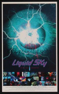 9m801 LIQUID SKY Japanese 7.25x10.25 '82 Anne Carlisle, Paula E. Sheppard, cool sci-fi art!