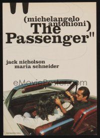 9m854 PASSENGER Japanese 7.25x10.25 R96 Jack Nicholson & Maria Schneider in white convertible!