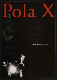 9m868 POLA X Japanese 7.25x10.25 '99 directed by Leos Carax, wild b&w image of girl on motorcycle!