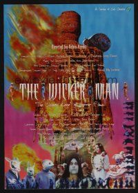 9m984 WICKER MAN Japanese 7.25x10.25 '95 Christopher Lee, Britt Ekland, cult horror classic!
