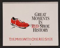 9m013 MAN WITH ONE RED SHOE calendar '85 great wacky images of historical figures with shoe!