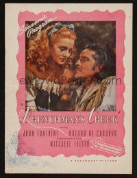 9m076 FRENCHMAN'S CREEK program '44 pretty Joan Fontaine, swashbuckler Arturo de Cordova!