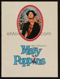 9m092 MARY POPPINS program '64 Julie Andrews & Dick Van Dyke in Walt Disney's musical classic!