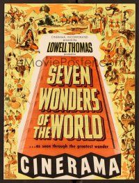 9m107 SEVEN WONDERS OF THE WORLD program '56 travelogue of the famous landmarks in Cinerama!