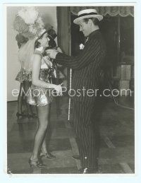9m127 CLARK GABLE deluxe 10x13 still '30s great image of Gable helping showgirl with her outfit!