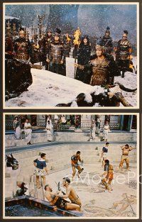 9m194 FALL OF THE ROMAN EMPIRE 6 color 11x14 stills '64 Anthony Mann, Sophia Loren, cool images!