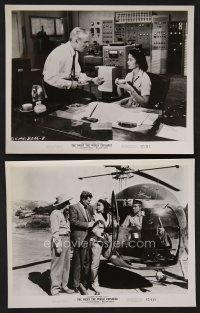 9p924 NIGHT THE WORLD EXPLODED 2 8x10 stills '57 Kathryn Grant, William Leslie, nature goes mad!