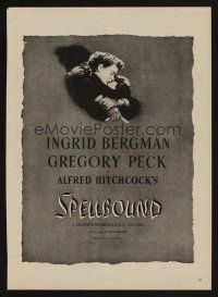 9p127 SPELLBOUND magazine ad '45 Alfred Hitchcock, Ingrid Bergman, Gregory Peck
