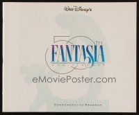 9p044 FANTASIA program R90 great images of Mickey Mouse & others, Disney musical cartoon classic!