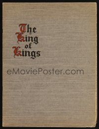 9p056 KING OF KINGS program '27 Cecil B. DeMille, H.B. Warner as Jesus & Dorothy Cumming!