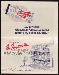 9p149 BOOK OF HAPPINESS promo brochure '30s X-mas coupon book for struggling theaters!