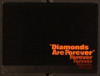 9p164 DIAMONDS ARE FOREVER promo brochure '71 Sean Connery as James Bond 007!