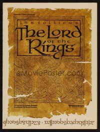 9p200 LORD OF THE RINGS promo brochure '78 Ralph Bakshi cartoon from classic J.R.R. Tolkien novel!