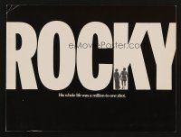 9p227 ROCKY promo brochure '77 Sylvester Stallone, Talia Shire, Burgess Meredith, boxing classic!