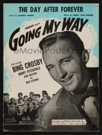 9p335 GOING MY WAY sheet music '44 Bing Crosby in McCarey classic, The Day After Forever!