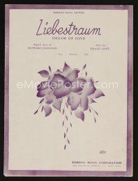 9p385 LIEBESTRAUM: DREAM OF LOVE Robbins Royal sheet music '32 Franz Liszt classic!!