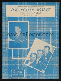 9p430 PETITE WALTZ sheet music '50 Joe Heyne, Larry Green & The Three Suns!
