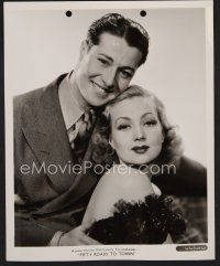 9p864 FIFTY ROADS TO TOWN 2 8x10 stills '37 young Don Ameche & sexy Ann Sothern!