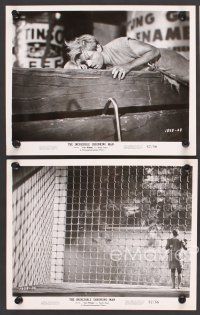 9p690 INCREDIBLE SHRINKING MAN 4 8x10 stills '57 Grant Williams is trapped in a cage!